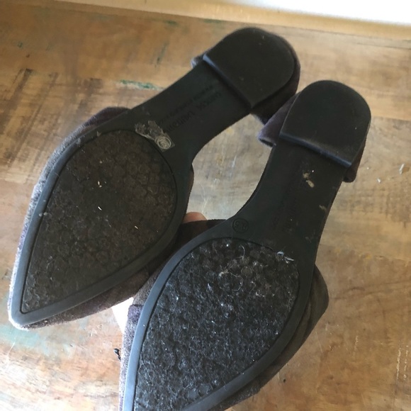 Chinese Laundry camo d'Orsay pointed toe flats shoes slip ons faux suede 8.5 - Picture 7 of 11